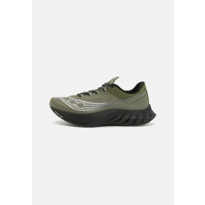 Image of Saucony Endorphin PRO 4 Road running shoes, Men&#039;s, Size: 7, Olivine/black Textile/synthetics