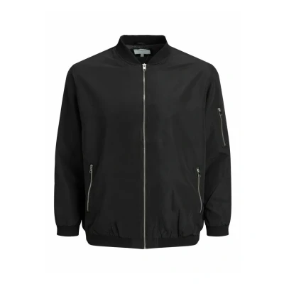 Image of Jack &amp; Jones Erush Bomber Jacket, Men&#039;s, Size: 4XL, Black