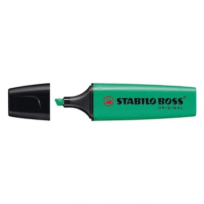 Image of STABILO Boss Highlighters Chisel Tip Turquoise Pack of 10