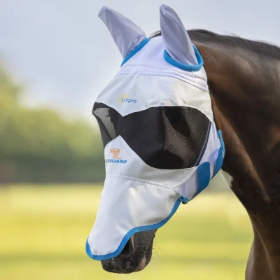 Image of Shires Flymask Ultra Pro with ears and nose