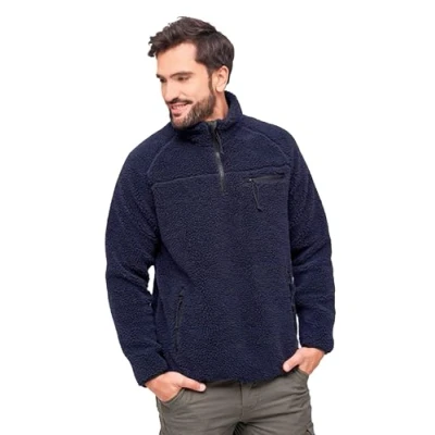Image of Brandit Fleece jumper, Men&#039;s, Size: 5XL, Navy