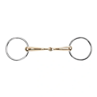 Image of Busse Single Jointed Anatomical Loose Ring snaffle Kaugan 16mm