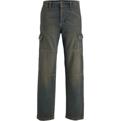 Image of Jack &amp; Jones Jjieddie Jjwade Relaxed fit jeans, Men&#039;s, Size: 34x32, Blue denim