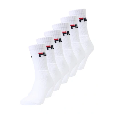 Image of Fila Tennis Socks Unisex 6 PACK white, Size: 3 5, White