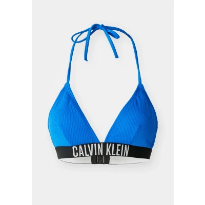 Image of Calvin Klein Swimwear Intense Power Bikini top, Women&#039;s, Size: XS, Blue