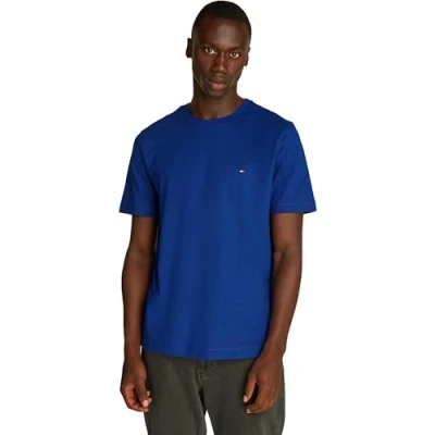 Image of Tommy Hilfiger Seasonal FIT Solid TEE Basic Tshirt, Men&#039;s, Size: XS, Wedge blue