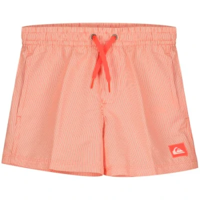 Image of Quiksilver Everyday Deluxe Volley Swimming shorts for kids, Size: 14y, Fiery coral