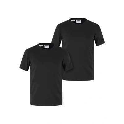 Image of Urban Classics TEE 2PACK Basic Tshirt for kids, Size: 9 10y, Black+black