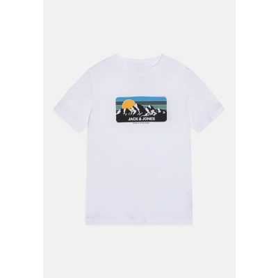 Image of Jack &amp; Jones Junior Jjpeak TEE CREW NECK Print Tshirt for kids, Size: 12y, White