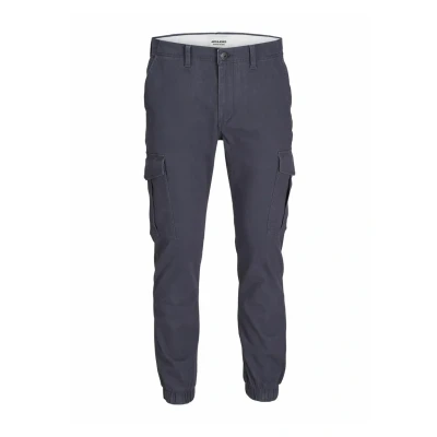Image of JACK &amp; JONES Men&#039;s Jpstmarco Jjjoe Cuffed Cargo Trousers, India Ink, 33W / 36L