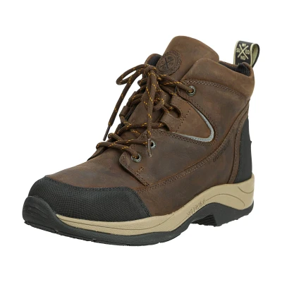 Image of Suedwind Riding Boots Field Lace GripFTX Unisex Leather Ankle Stable &amp; Terrain All Weather Lacing, Micro Dry Lining, Sole Chocolate Size 3 12, chocolate, 41 EU