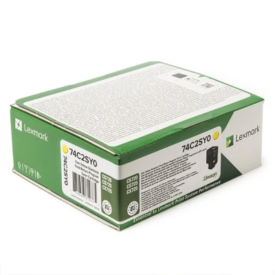 Image of CS720de Lexmark 74C2SY0 high capacity yellow toner (original Lexmark)