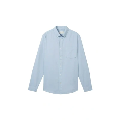 Image of TOM Tailor Shirt, Men&#039;s, Size: Small, Light blue chambray