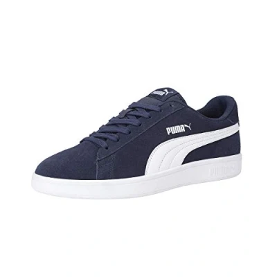 Image of Puma Unisex&#039;s Smash V2 Trainers, Peacoat White, 4.5 UK