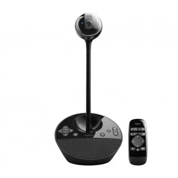 Image of Logitech BCC950 Video Conference Webcam with Hands Free Calling, HD 1080p, 180 Field of View, Broadband Audio, Motorised Camera, Multidirectional Speaker, for 1 4 People, PC/Mac Black