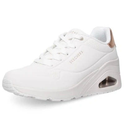 Image of Skechers UNO Trainers, Women&#039;s, Size: 3, Blanco High quality imitation leather