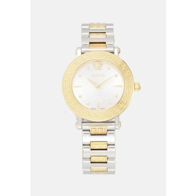 Image of Versace Greca Sphere Watch bitone, Women&#039;s, Size: One Size, Bi/tone