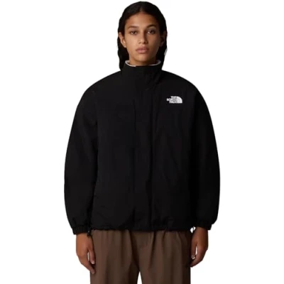 Image of The North Face Yumiori Reversible Jacket Fleece jacket, Women&#039;s, Size: 16, Black/white dune