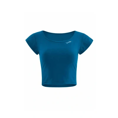 Image of Winshape Functional Light AND SOFT Cropped Kurzarm Sports Tshirt, Women&#039;s, Size: Small, Teal green