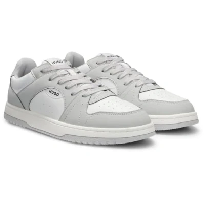 Image of HUGO Hadrian TENN Trainers, Men&#039;s, Size: 7, Grey/white High quality imitation leather