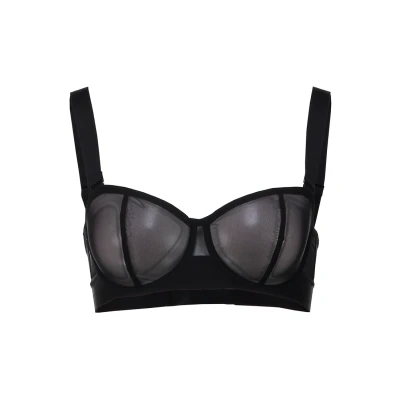 Image of DKNY Intimates Sheers Convertible Strapless Underwired bra, Women&#039;s, Size: 4xD, Black