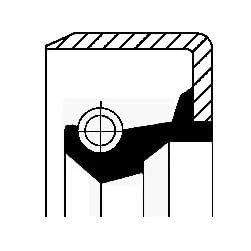Image of shaft Seal, drive (oil pump) CORTECO 19032788B