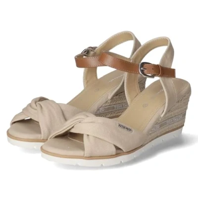 Image of TOM Tailor Ankle cuff sandals, Women&#039;s, Size: 400, Sand shoes