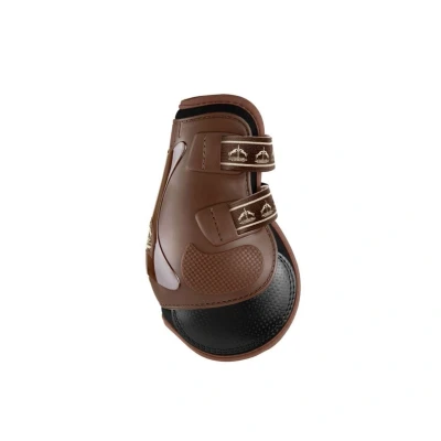 Image of Veredus Pro Jump Elastic Fetlock Boots Brown Medium (Cob) Horse Riding Equestrian