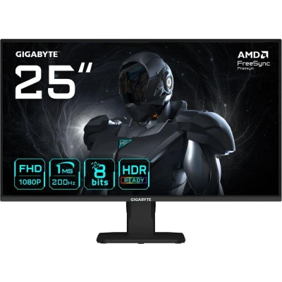 Image of Gigabyte GS25F2 25&quot; FHD Gaming Monitor 1920 x 1080, 200Hz, 1ms, 300 cd/m², Display HDR 10, HDMI 2.0, Displayport 1.4