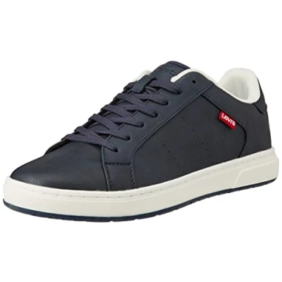 Image of Levi&#039;s Piper Trainers, Men&#039;s, Size: 7.5, Navy blue Pu