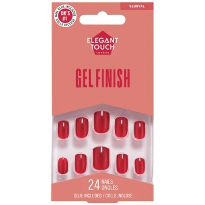 Image of Elegant Touch Rich Red Nails