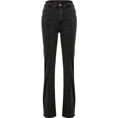 Image of Urban Classics Straight leg jeans, Women&#039;s, Size: 28x28, Blackwashed