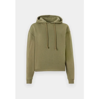 Image of Pieces Chilli LS NOOS BC Hoodie, Women&#039;s, Size: Large, Deep lichen green