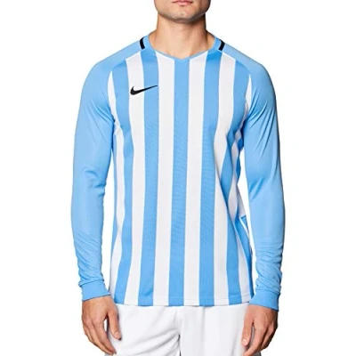 Image of NIKE Men&#039;s Striped Division Iii Long Sleeve Jersey Sweater