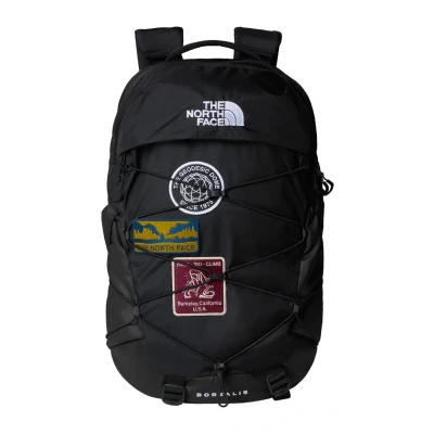 Image of The North Face Backpack, Size: One Size, tnf black u borealis patch white