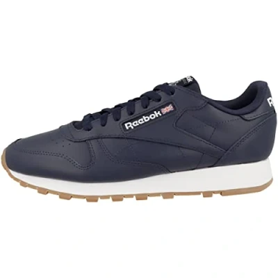 Image of Reebok Classic Leather Unisex Trainers, Size: 12, Blue