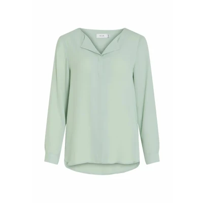 Image of Vila Women&#039;s Vilucy L/S Shirt Noos, Silt Green, S, S