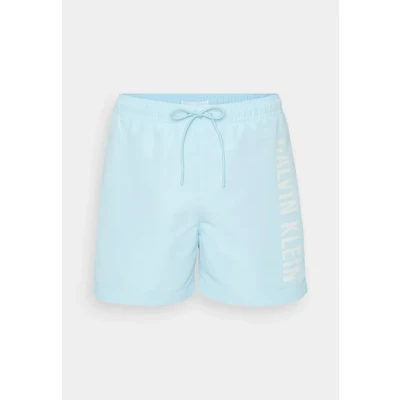 Image of Calvin Klein Swimwear Intense Power Medium Drawstring Swimming shorts, Men&#039;s, Size: Small, Skim blue