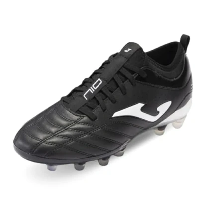 Image of Joma N10 Moulded stud football boots, Men&#039;s, Size: 5.5, Black Imitation leather/ textile