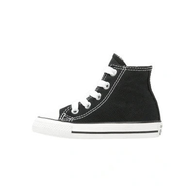 Image of Converse Chuck Taylor All Star HI Unisex Adult High Trainers, black/Black, 22 EU