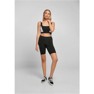 Image of Urban Classics Women&#039;s Ladies Color Block Cycle Shorts Yoga, Black/White, 5XL