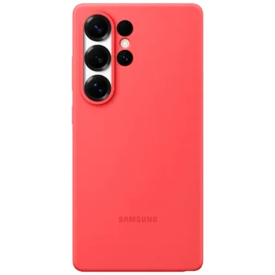 Image of Samsung Silicone Back Cover Red Galaxy S25 Ultra