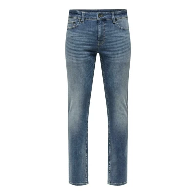 Image of Only &amp; Sons Men&#039;s Slim fit Jeans, Medium Blue (Medium Denim), 28W / 32L