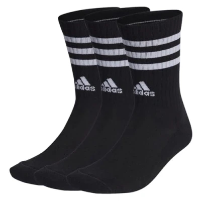 Image of adidas Unisex 3 stripes Cushioned Crew Socks Pairs (pack of 3)