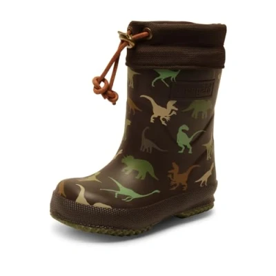 Image of Bisgaard Thermo Boot Unisex Wellies for kids, Size: 3.5, Brown Natural rubber