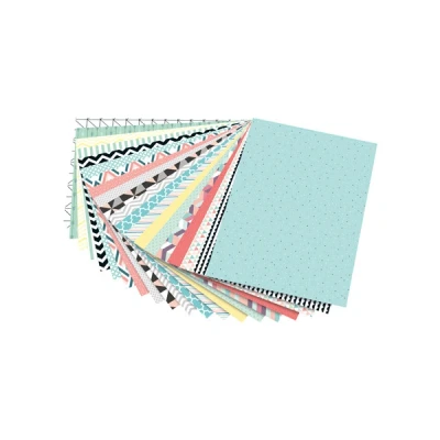 Image of folia 48449 Motif Block Geometry 270 g/m², Approx. 24 x 34 cm, 20 Sheets Assorted in Different Designs for Crafts and Creative Design of Cards, Window Pictures Scrapbooking
