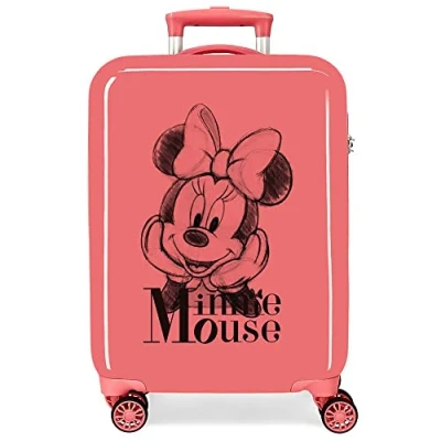 Image of Disney Minnie in Love Cabin Suitcase, Pink, One Size, suitcase