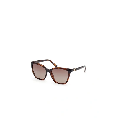 Image of Guess Sunglasses Dark havana brown polarized, Women&#039;s, Size: 56, polarized