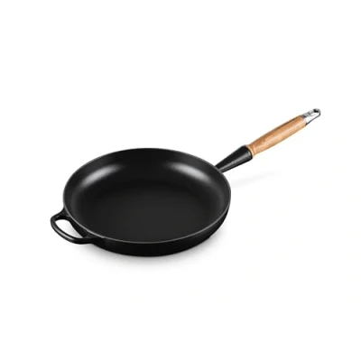 Image of Le Creuset Frying Pan Signature Satin Black ø 24 cm / 1.6 Liter enamelled non stick coating