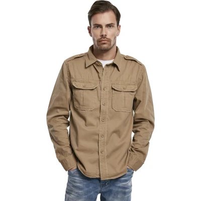 Image of Brandit Vintage Shirt Camel, Men&#039;s, Size: XXL, Camel